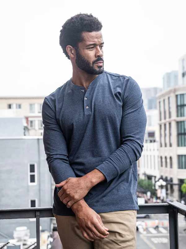 Basic Long Sleeve Henley 3-Pack