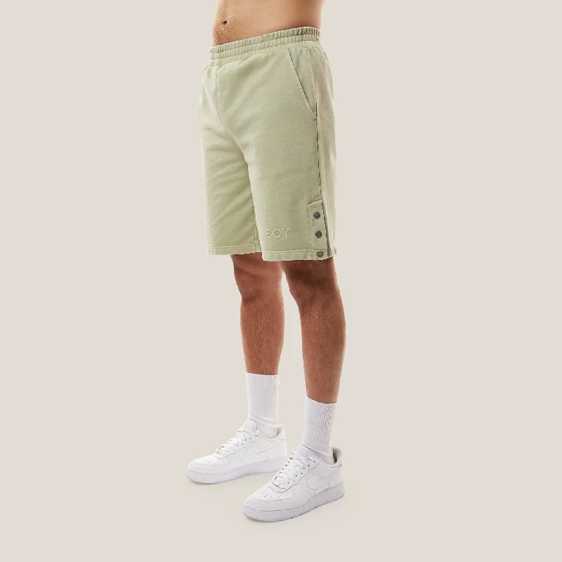 BOY EMBOSSED SHORTS - WASHED GREEN