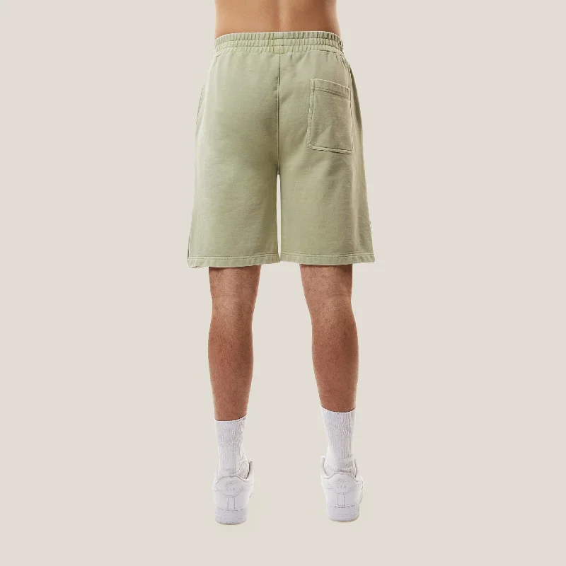 BOY EMBOSSED SHORTS - WASHED GREEN