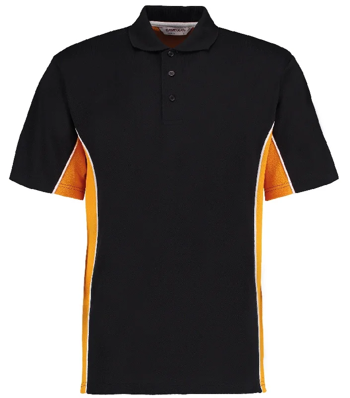 Gamegear Track Polo | BLACK/GOLD/WHITE