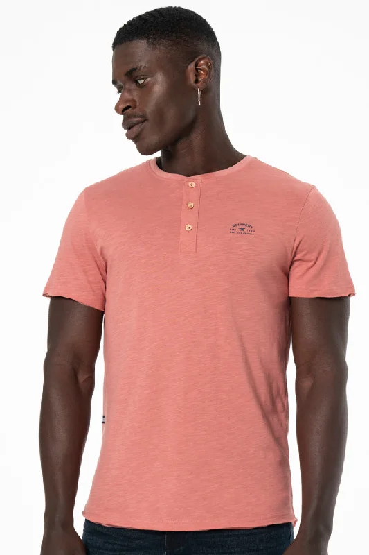 Henley T-Shirt _ 141367 _ Rose