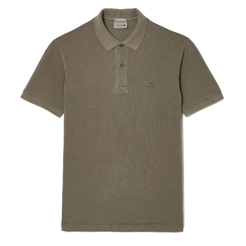 Lacoste Classic Fit Cotton Piqué Polo Shirt Khaki Green