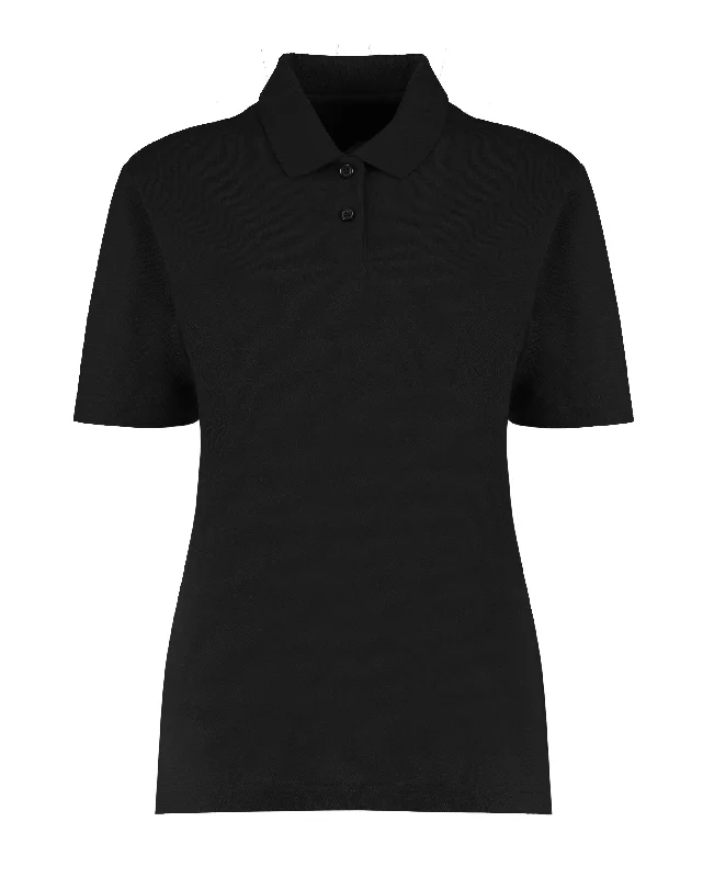 Ladies Regular Fit Workforce Pique Polo Shirt | BLACK