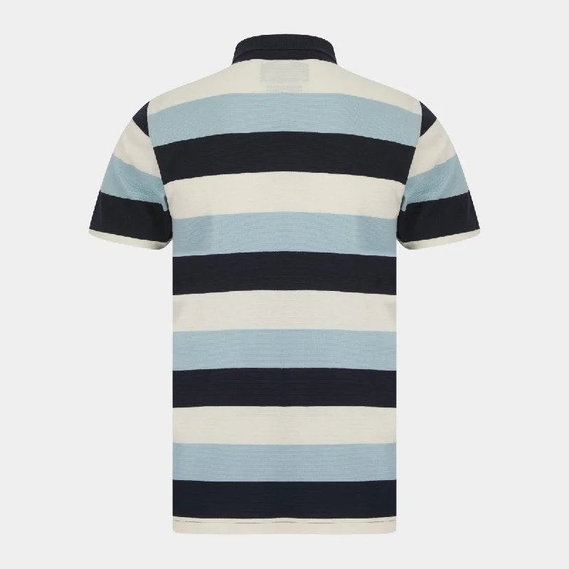 Men`s Block Stripe Polo