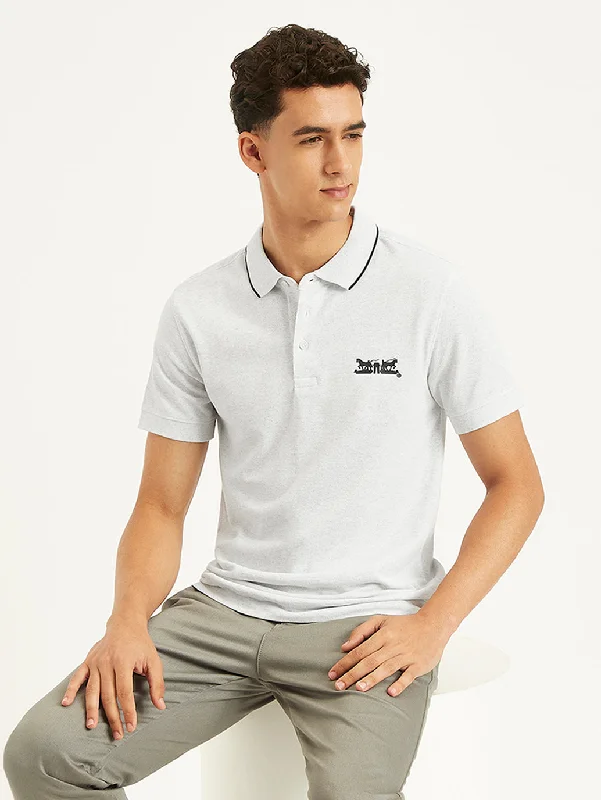 Men's Solid Slim Fit Polo T-Shirt