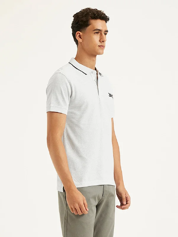 Men's Solid Slim Fit Polo T-Shirt