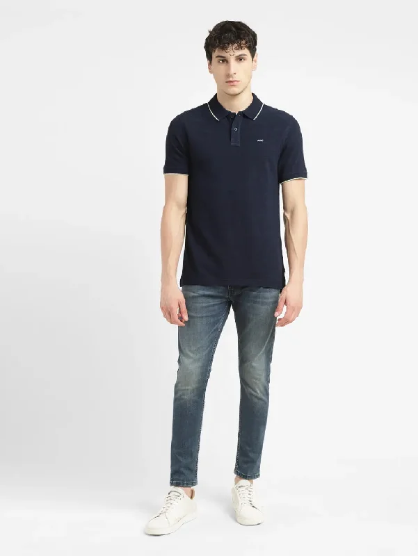 Men's Solid Slim Fit Polo T-shirt