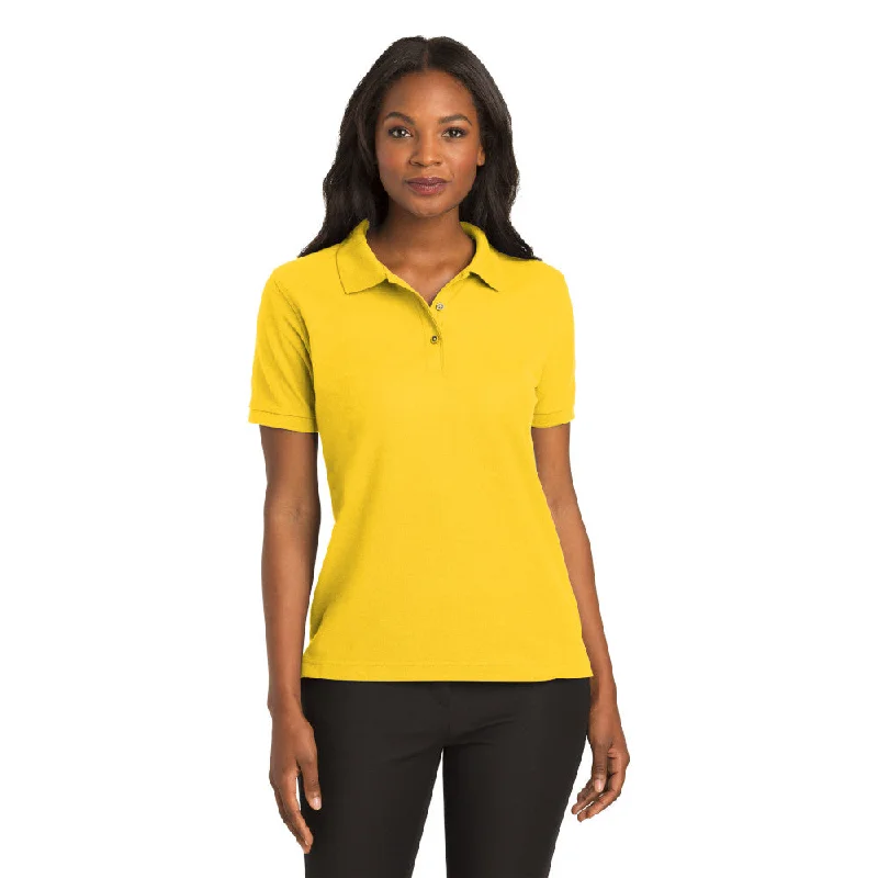 Port Authority L500 Ladies Silk Touch Polo - Sunflower Yellow