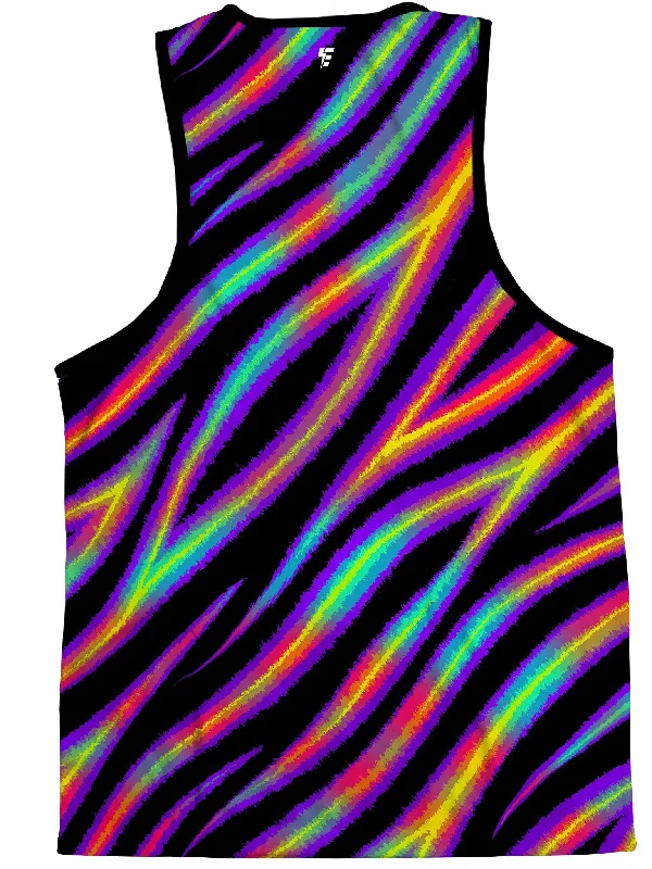 Tiger Stripes (Colorful) Unisex Tank Top