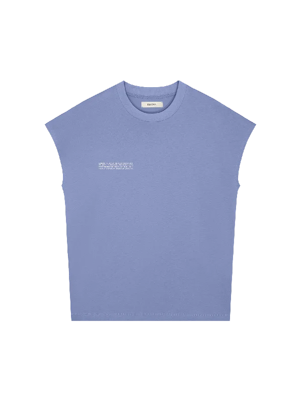 365 Midweight Cropped Shoulder T-Shirt—aster purple