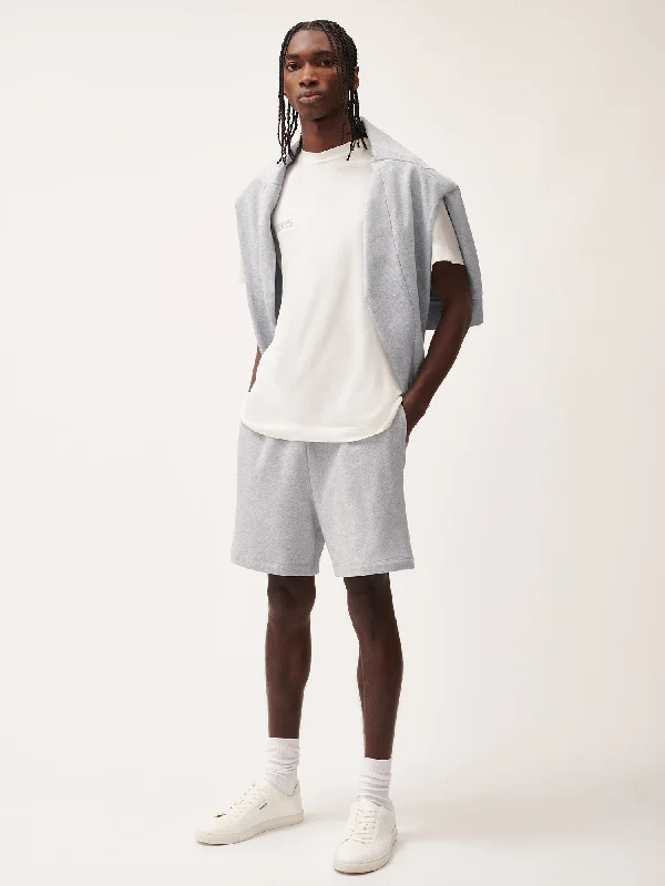 365 Midweight Mid Length Shorts—grey-marl