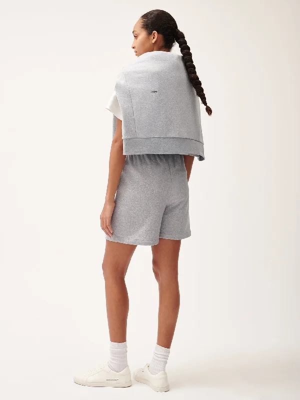 365 Midweight Mid Length Shorts—grey-marl