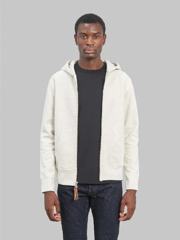 3sixteen Heavyweight Zip Hoody Oatmeal