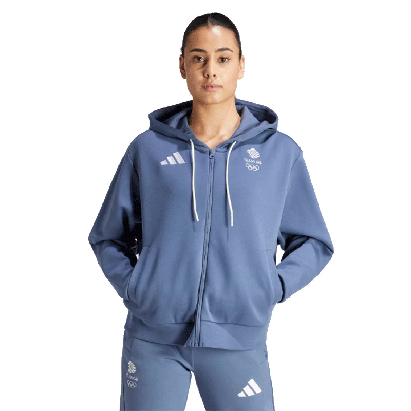 adidas Team GB Women's Village Hoodie Blue