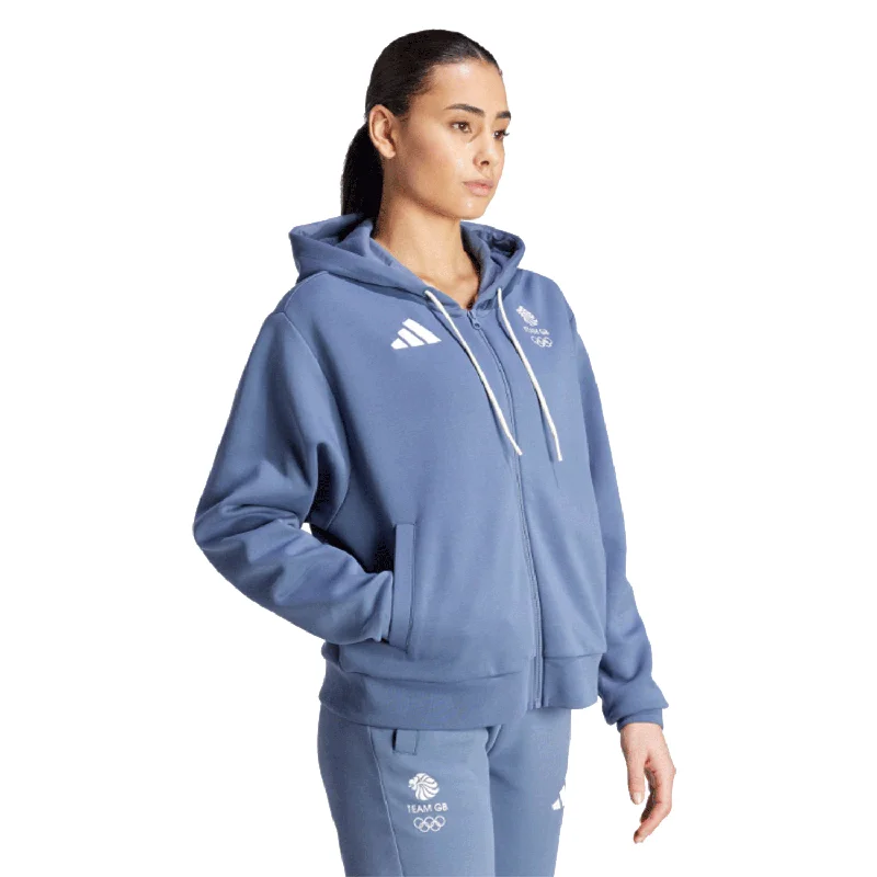 adidas Team GB Women's Village Hoodie Blue