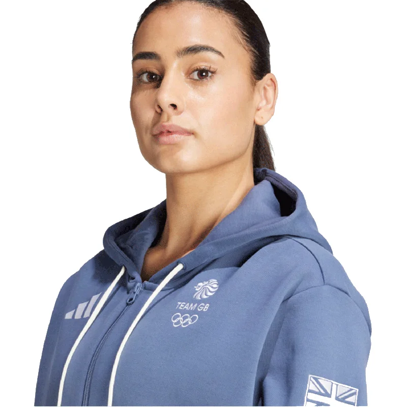 adidas Team GB Women's Village Hoodie Blue