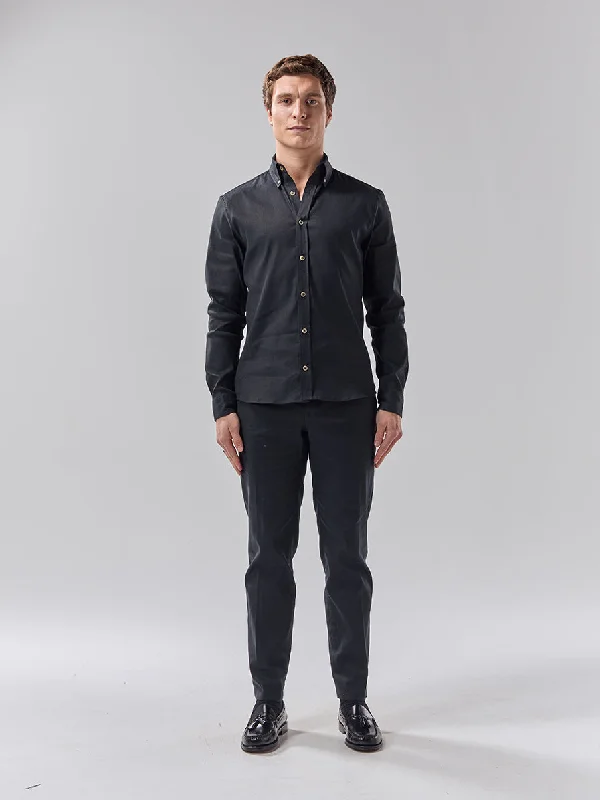 Batch 05 - Mens Black Linen - Shirt