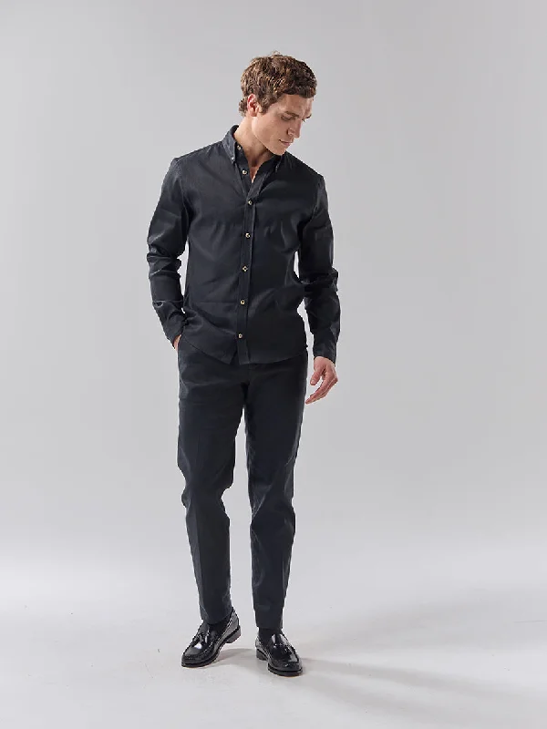 Batch 05 - Mens Black Linen - Shirt