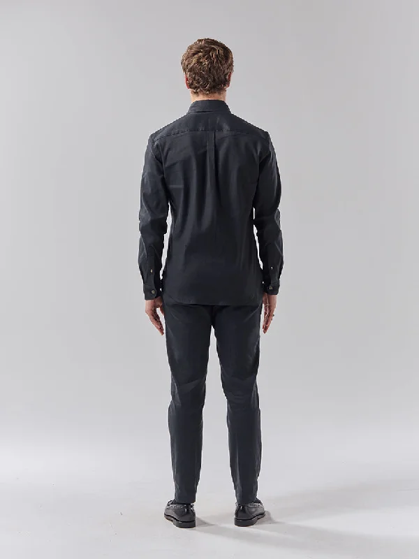 Batch 05 - Mens Black Linen - Shirt