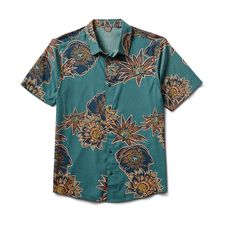 Bless Up Breathable Stretch Shirt - Aurora Flora Tundra