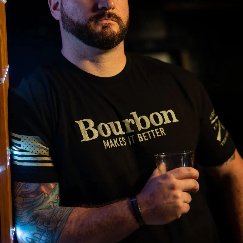 Bourbon Makes It Better Tee - Black