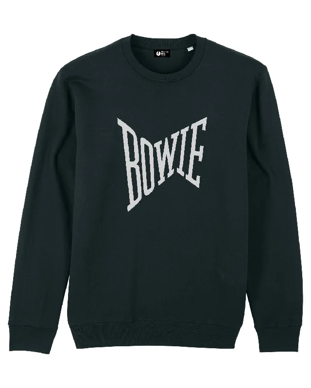 'BOWIE' EMBROIDERED UNISEX ORGANIC COTTON CHANGER SWEATSHIRT - optional embroidery colour