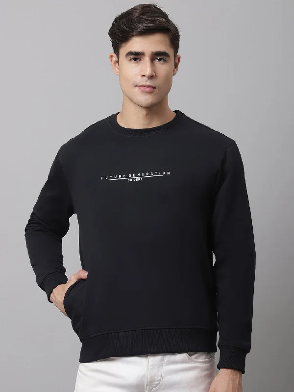 Cantabil Men Navy Sweatshirt