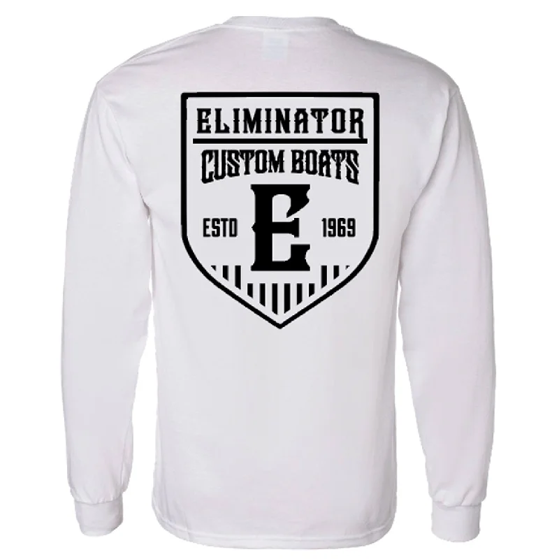 Eliminator Custom Boats Long Sleeve- White