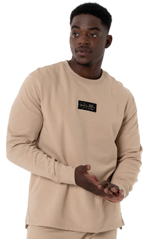 Crew Neck Sweater _ 145381 _ Stone