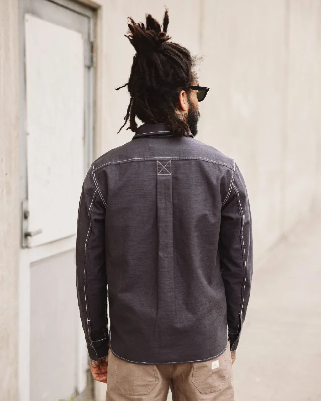 Fatigue Sateen Overshirt - Asphalt Grey