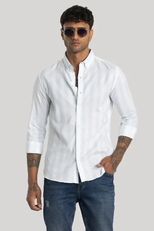 Gabriele Sky Blue Stripes Shirt