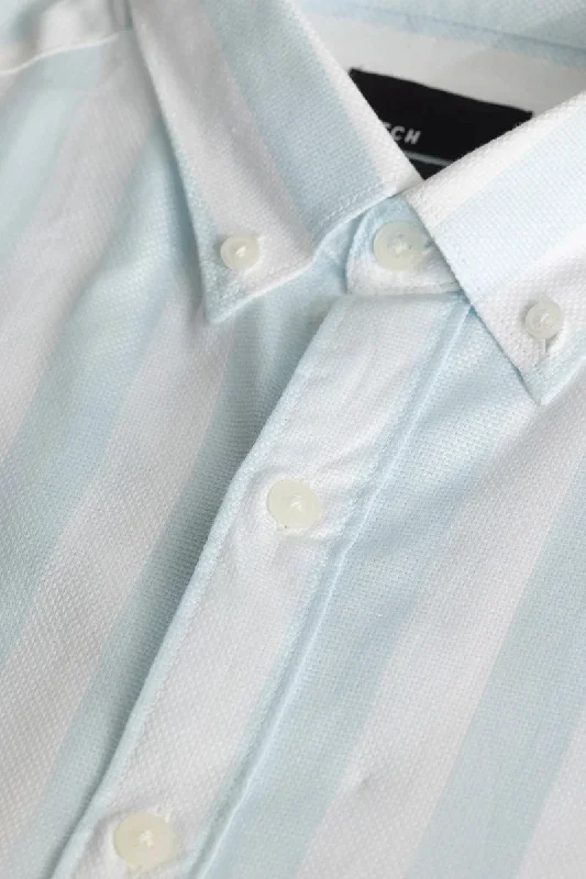 Gabriele Sky Blue Stripes Shirt