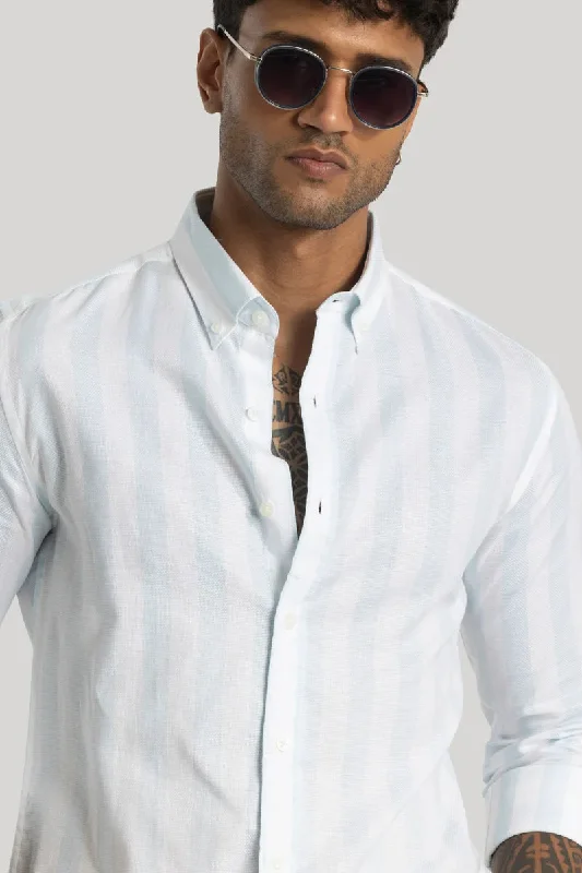 Gabriele Sky Blue Stripes Shirt