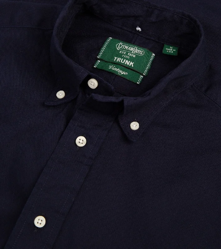 Gitman Vintage Oxford Shirt: Navy