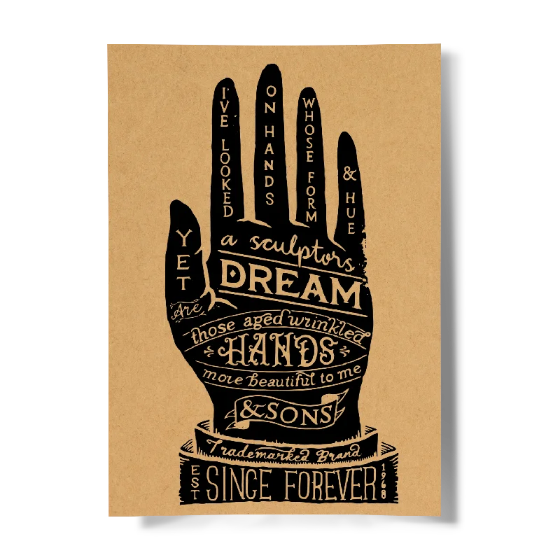 Hand Unframed Artwork