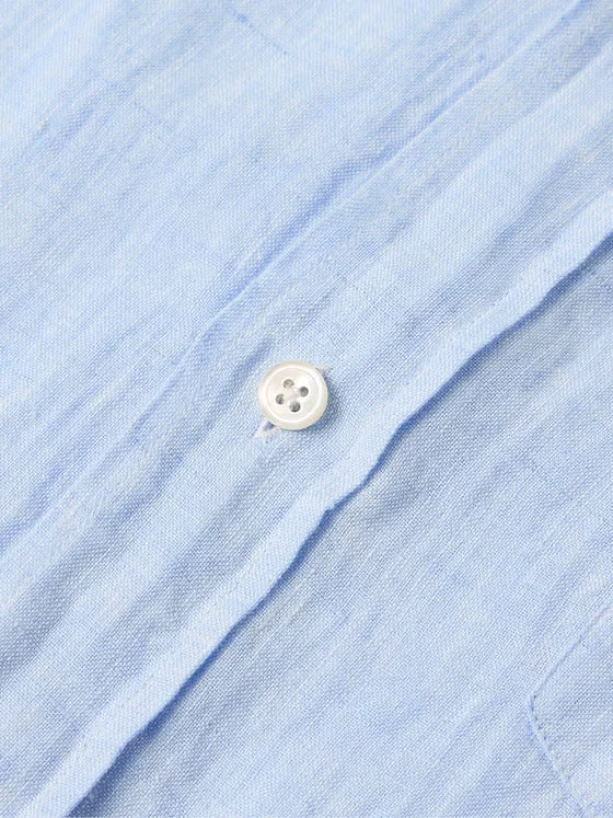 Hartford Paul Linen Shirt Light Blue