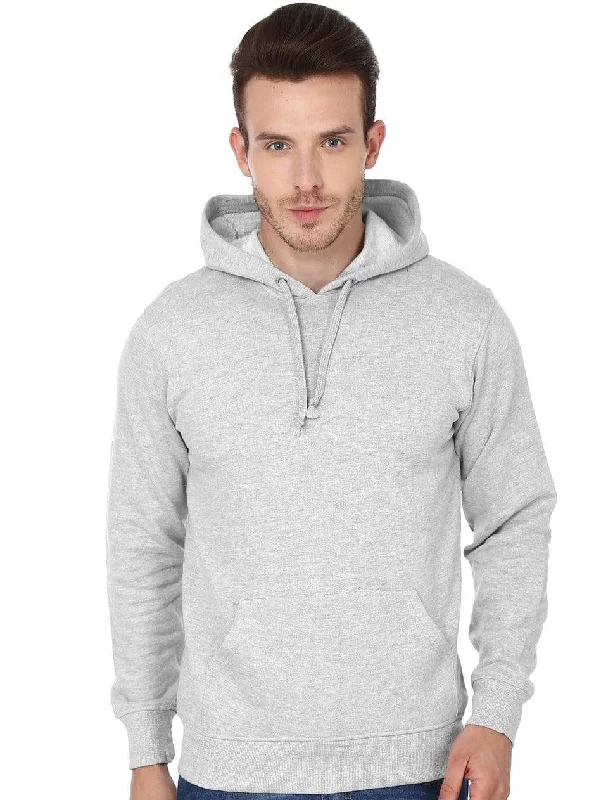 Men's Regular Fit Hooded Sweatshirt - Grey