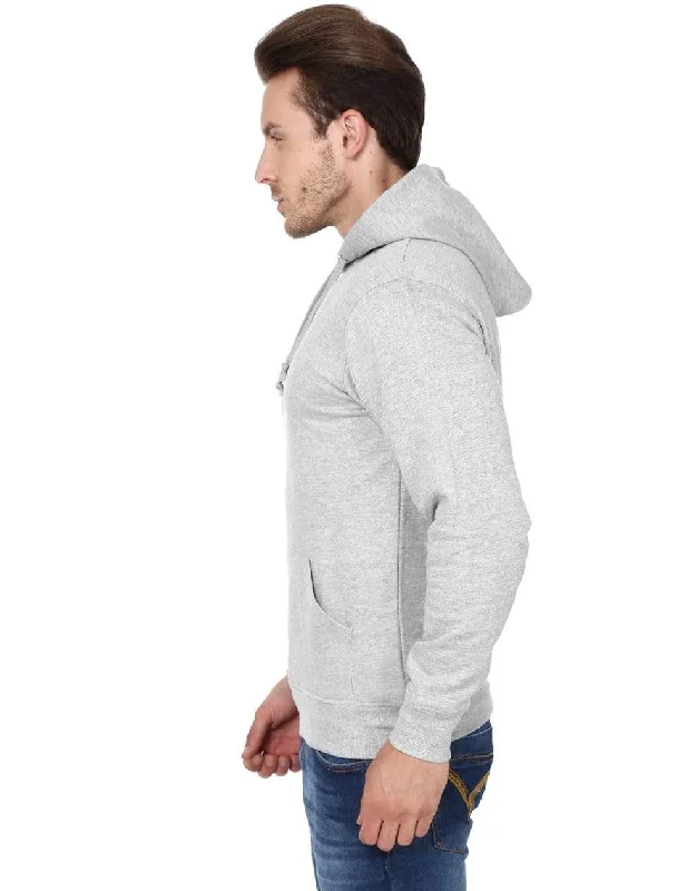 Men's Regular Fit Hooded Sweatshirt - Grey