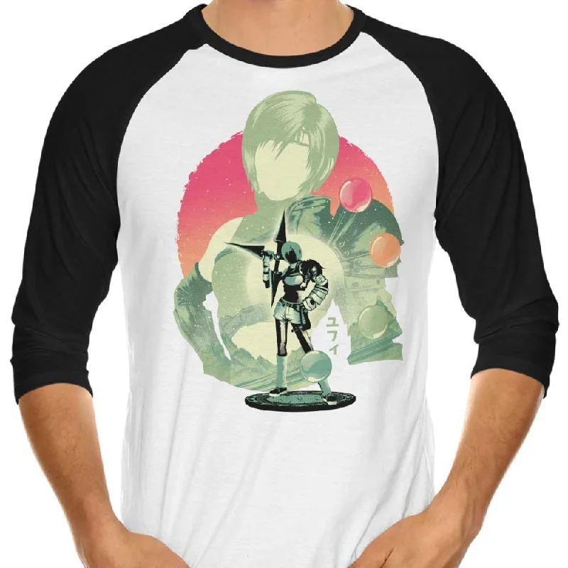 Ninja Materia Hunter - 3/4 Sleeve Raglan T-Shirt