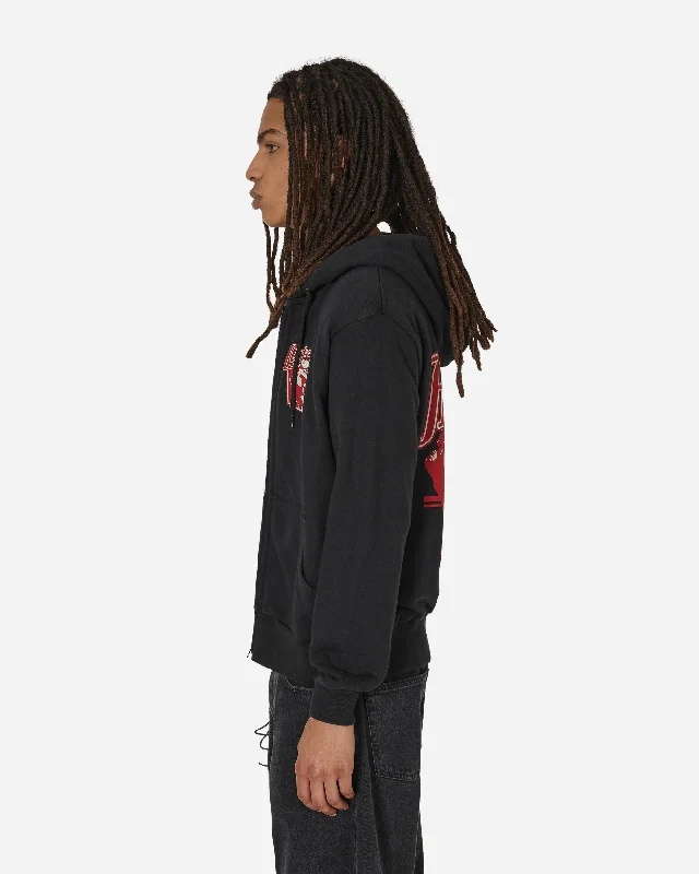 Back Again Zip Hoodie Black