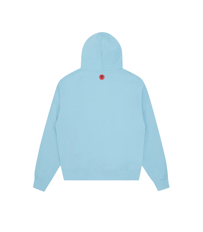 IC SKATEBOARDS EMBROIDERED POPOVER HOOD - BLUE