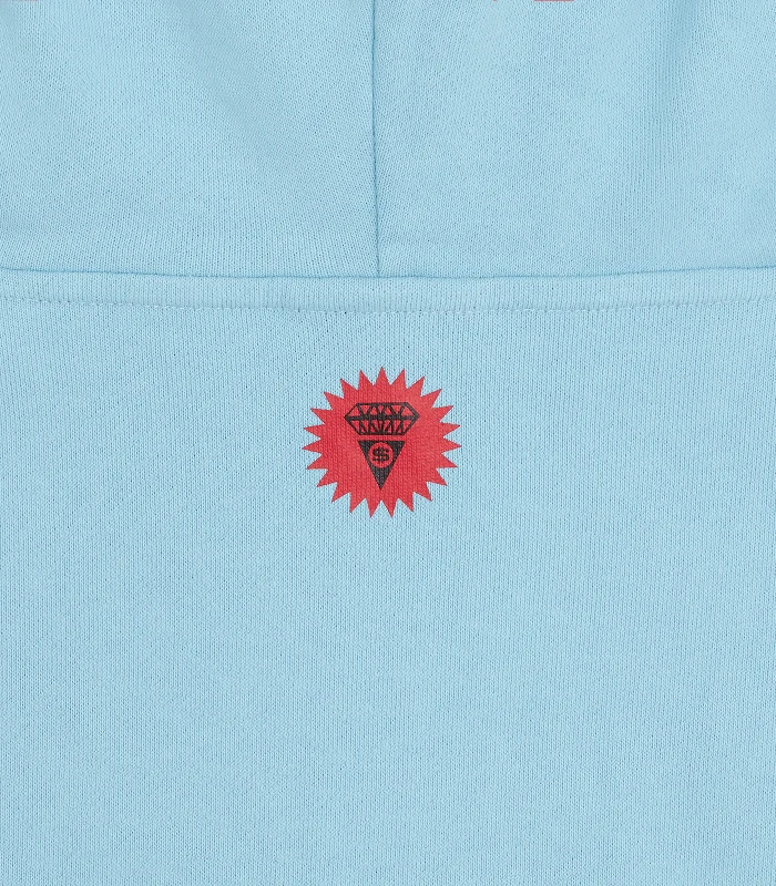 IC SKATEBOARDS EMBROIDERED POPOVER HOOD - BLUE