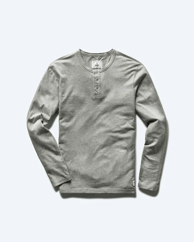 Lightweight Jersey Long Sleeve Henley