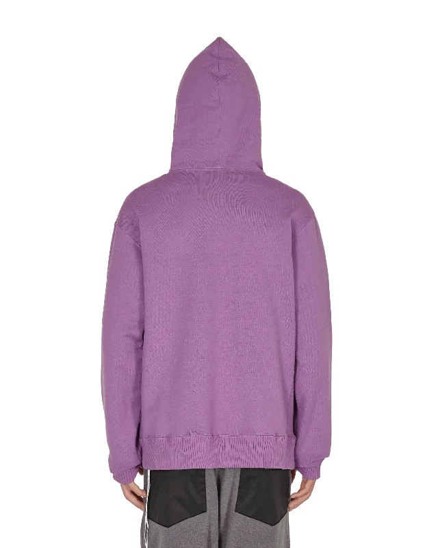 Logo Hooded Sweatshirt Purple