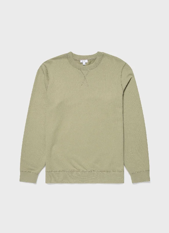 Men's Loopback Sweatshirt in Pale Khaki