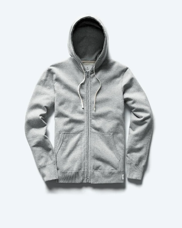 Midweight Terry Slim Zip Hoodie