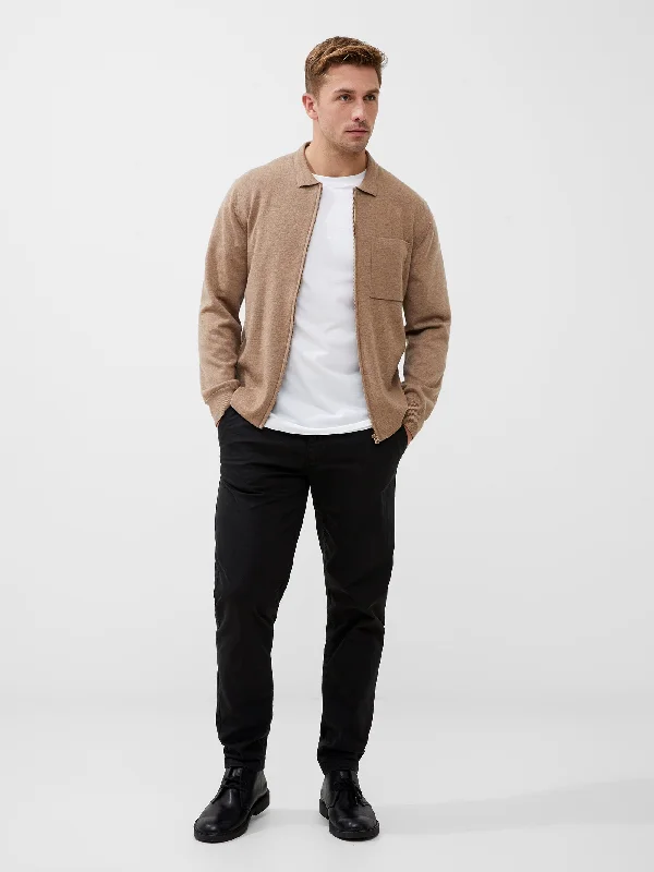 Milano Knitted Zip Through Jumper