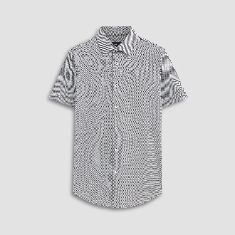 Miles Diagonal Pin Stripe OoohCotton Short Sleeve Shirt