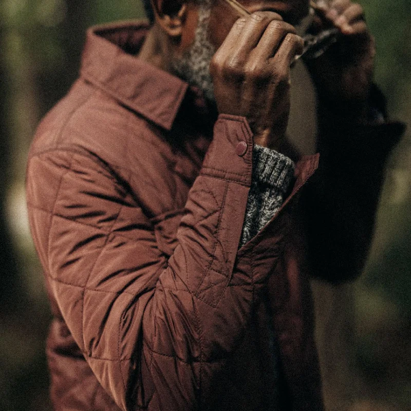 The Miller Shirt Jacket in Burgundy