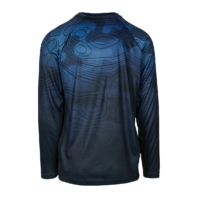 Performance Long Sleeve Shirt | Underwater Topography